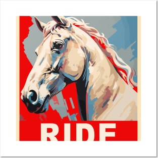 Funny Horse Equestrian Gifts Horseback Riding Posters and Art